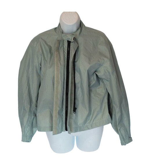 Joe Rocket Motorcycle Jacket Womens L Green Full Zip Coat Soft Shell Zippers Pol - Picture 2 of 8